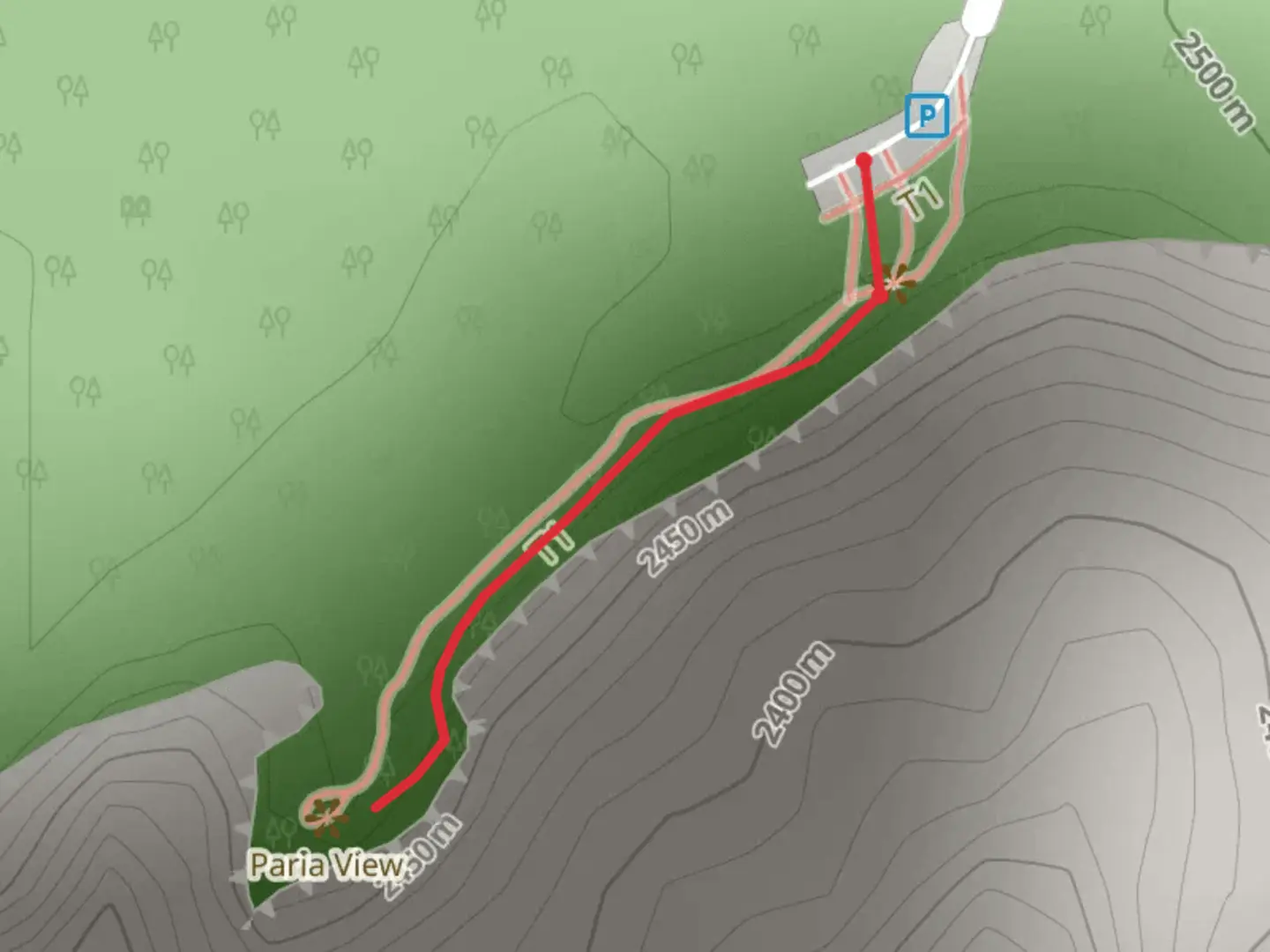 An image depicting the trail Paria View and its surrounding area.