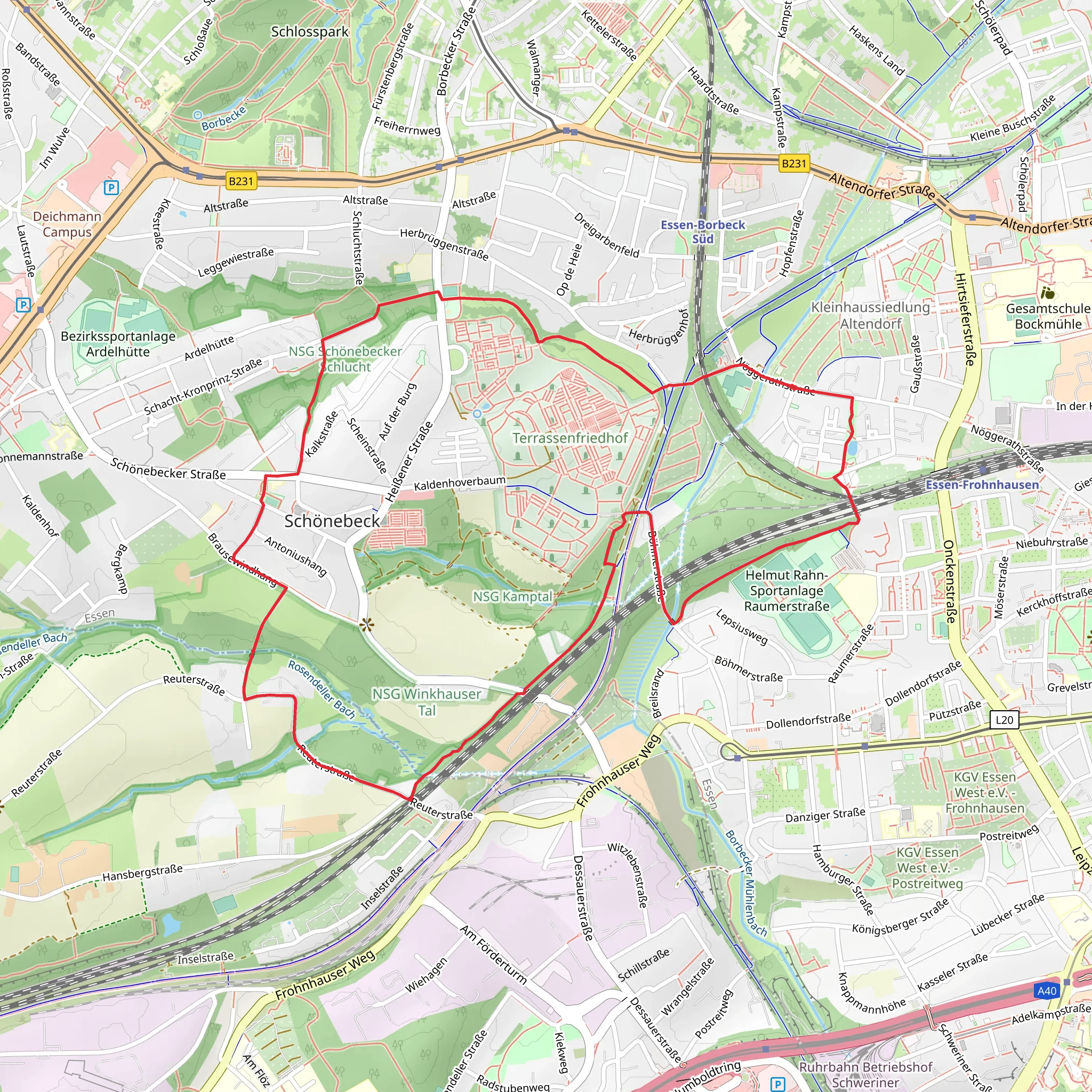 St Josef Trail and Pilgerweg Du-E Loop mobile static map