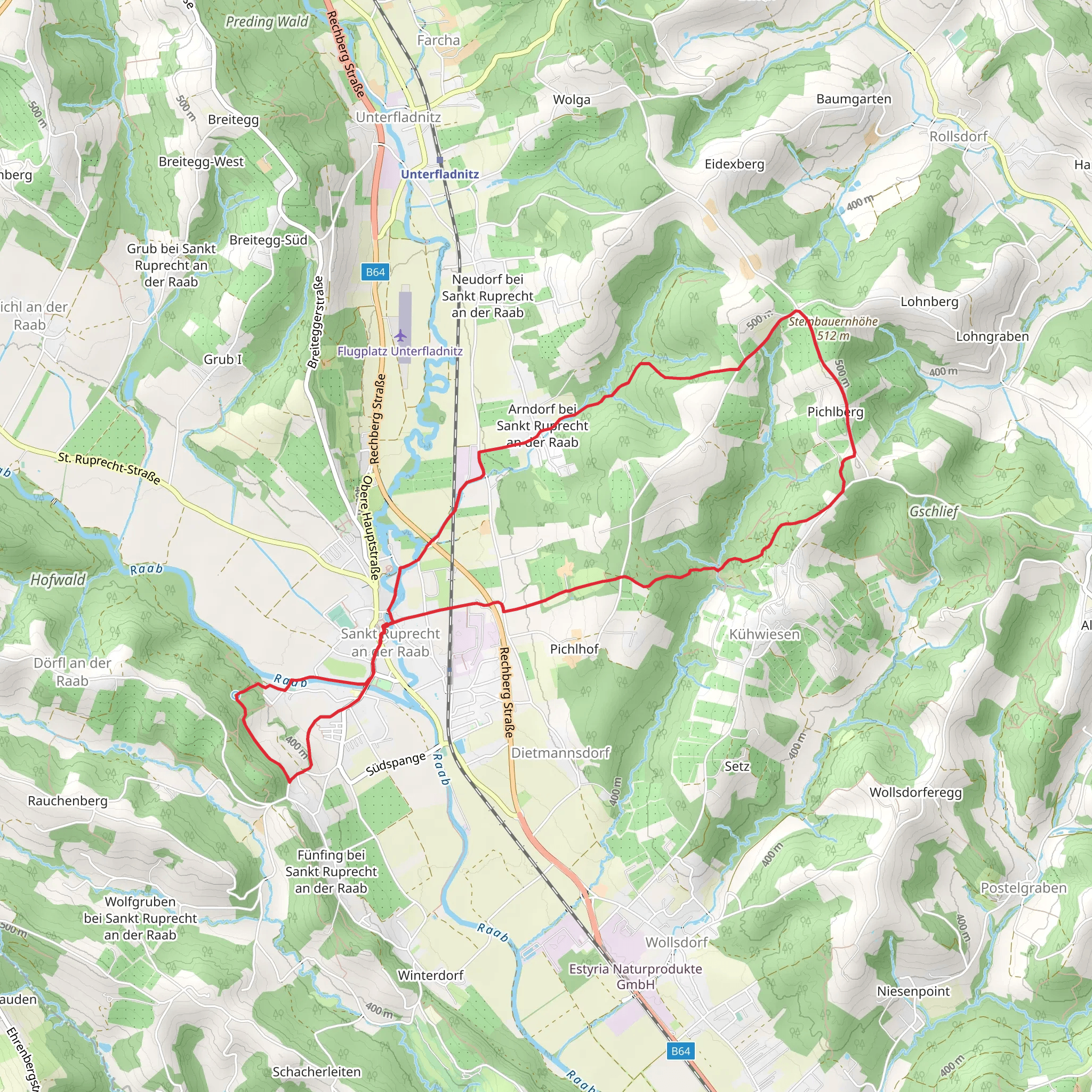 Hans Pendl Woodcarving Trail mobile static map