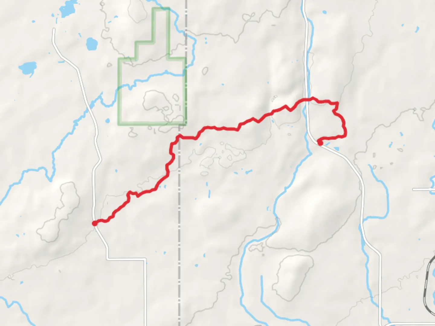 An image depicting the trail McCarthy Creek and Superior Hiking Trail and its surrounding area.