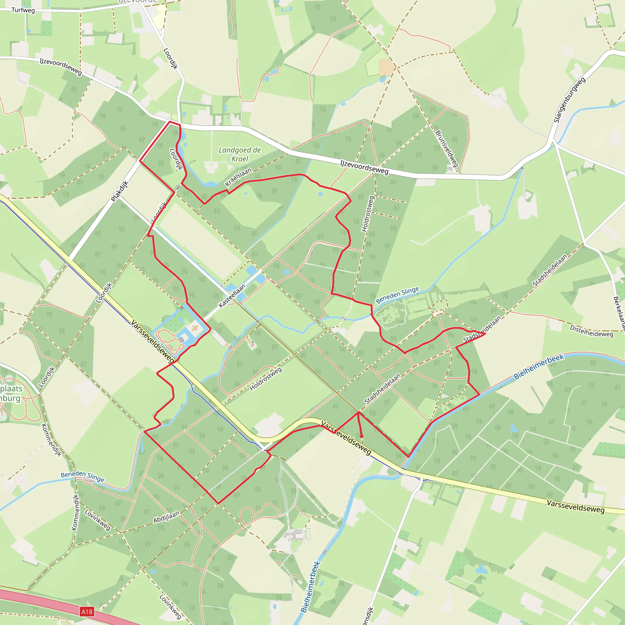 Slangenburg Castle and Distelheide Loop mobile static map