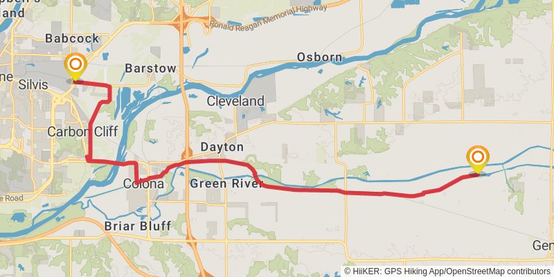American Discovery Trail North Route stage 123 Map