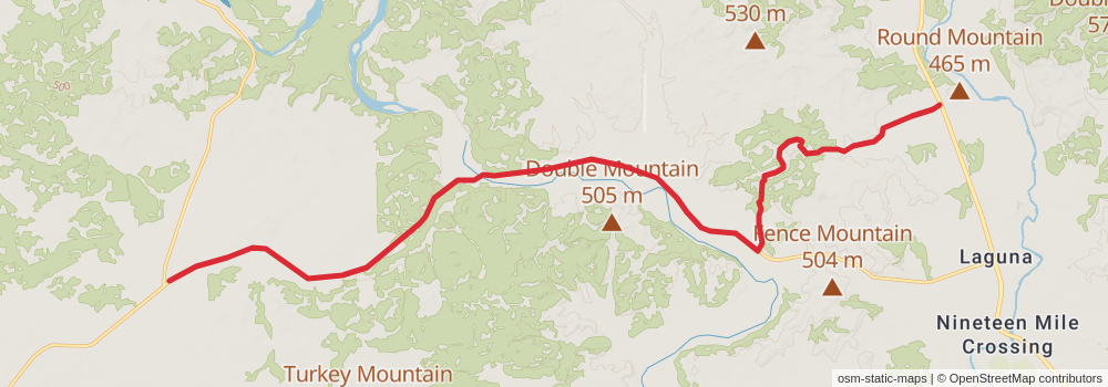 American Perimeter Trail - Texas Primary stage 53 Map