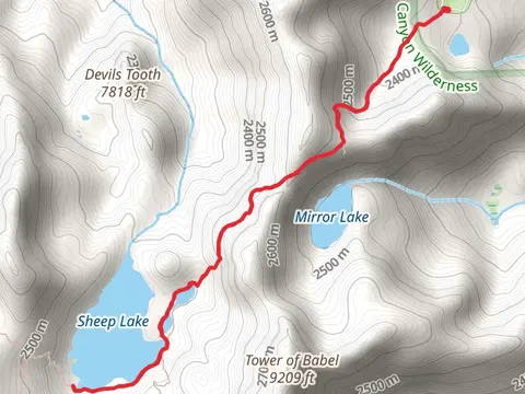 Sheep Lake Short Route