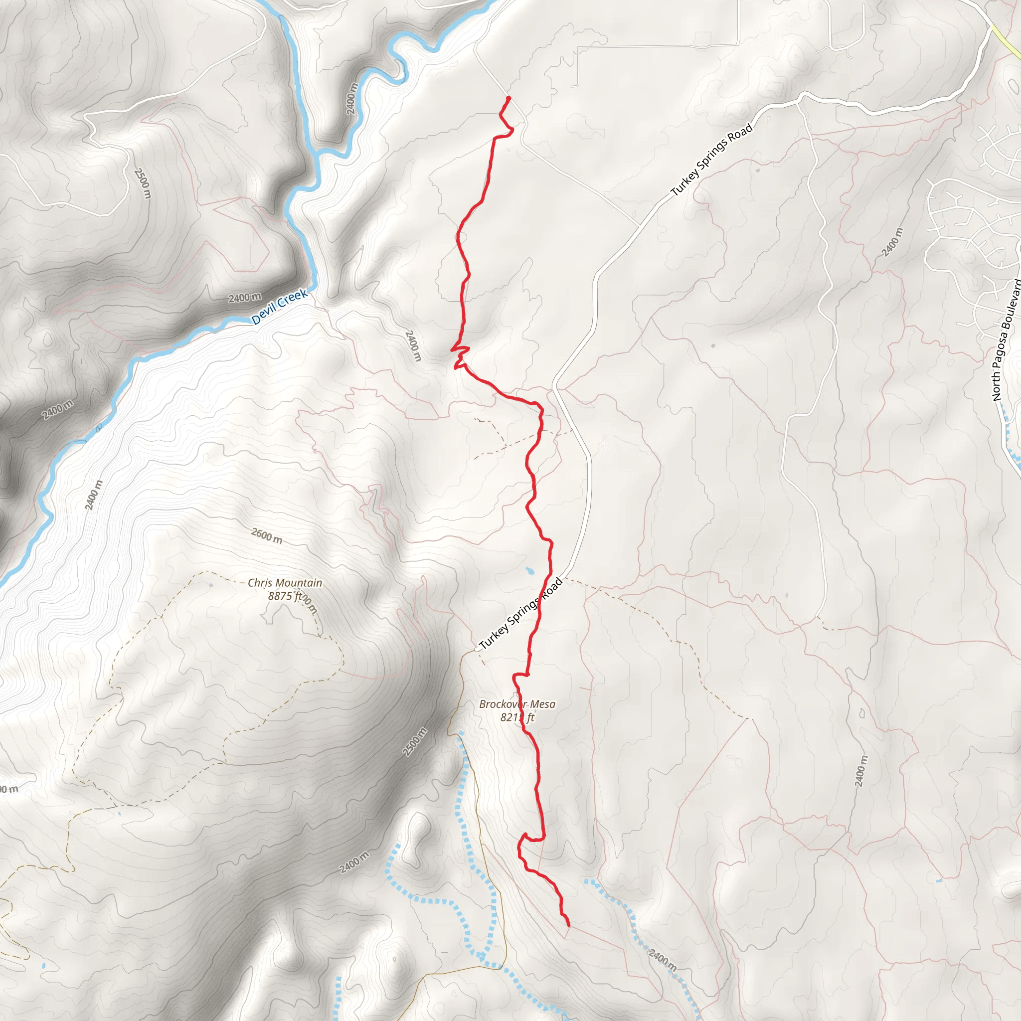 Circle T Trail mobile static map