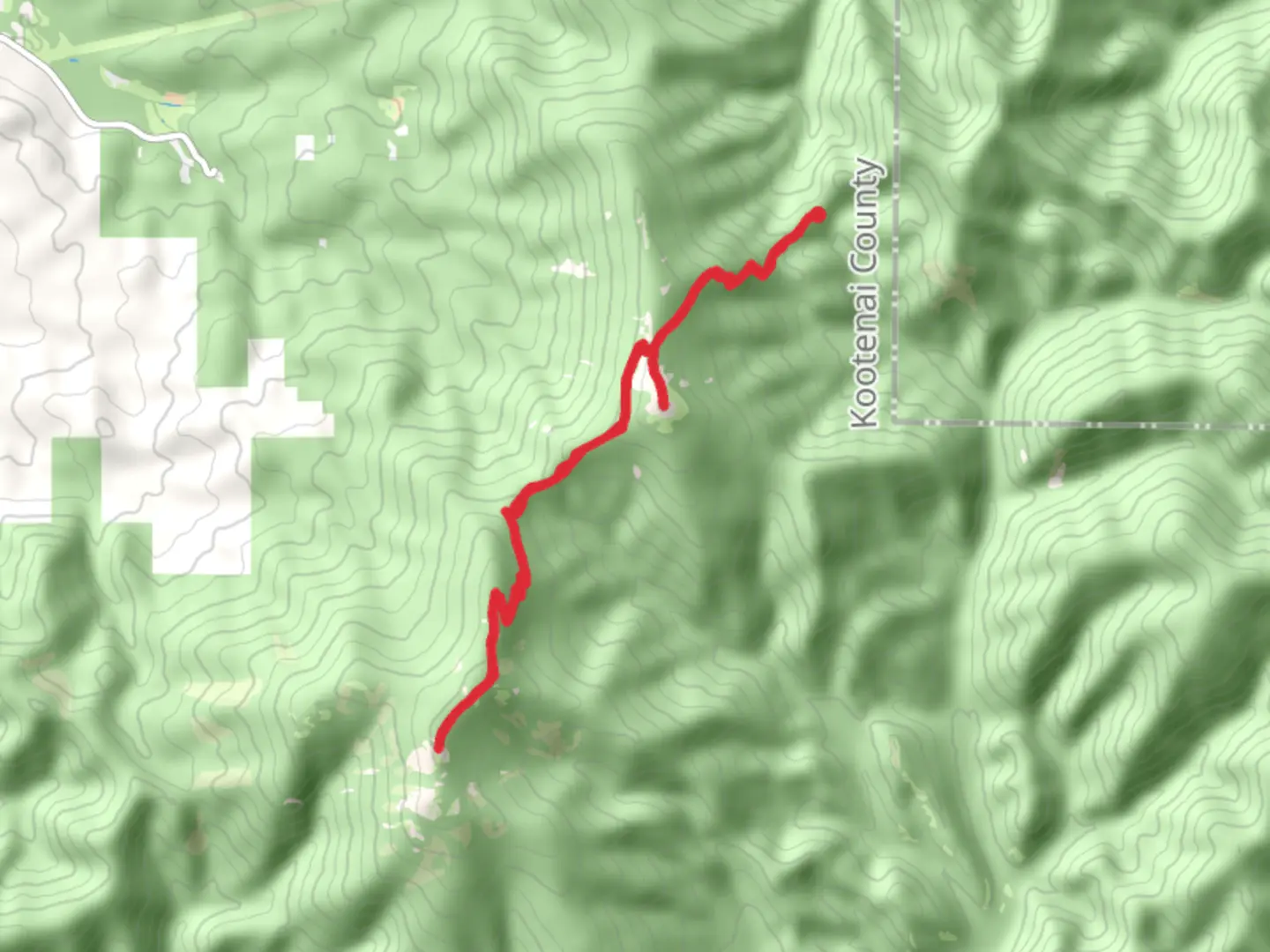 An image depicting the trail Chilco Mountain and South Chilco Mountain Trail and its surrounding area.