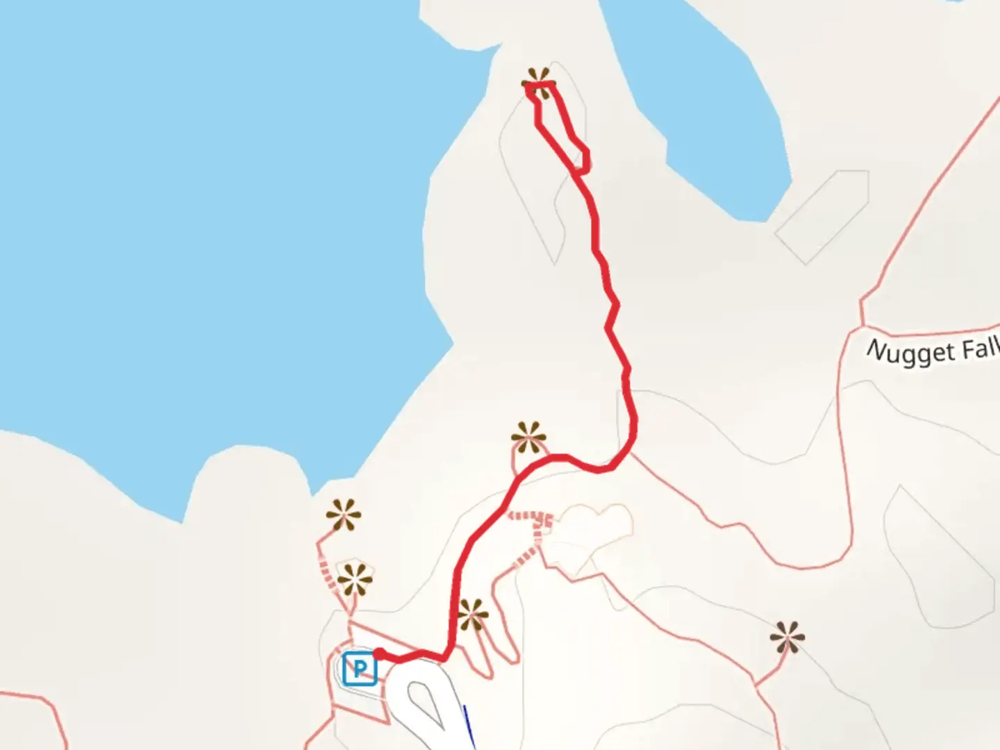 An image depicting the trail Photo Point Trail and its surrounding area.