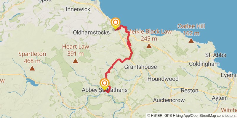 Southern Upland Way stage 18 Map