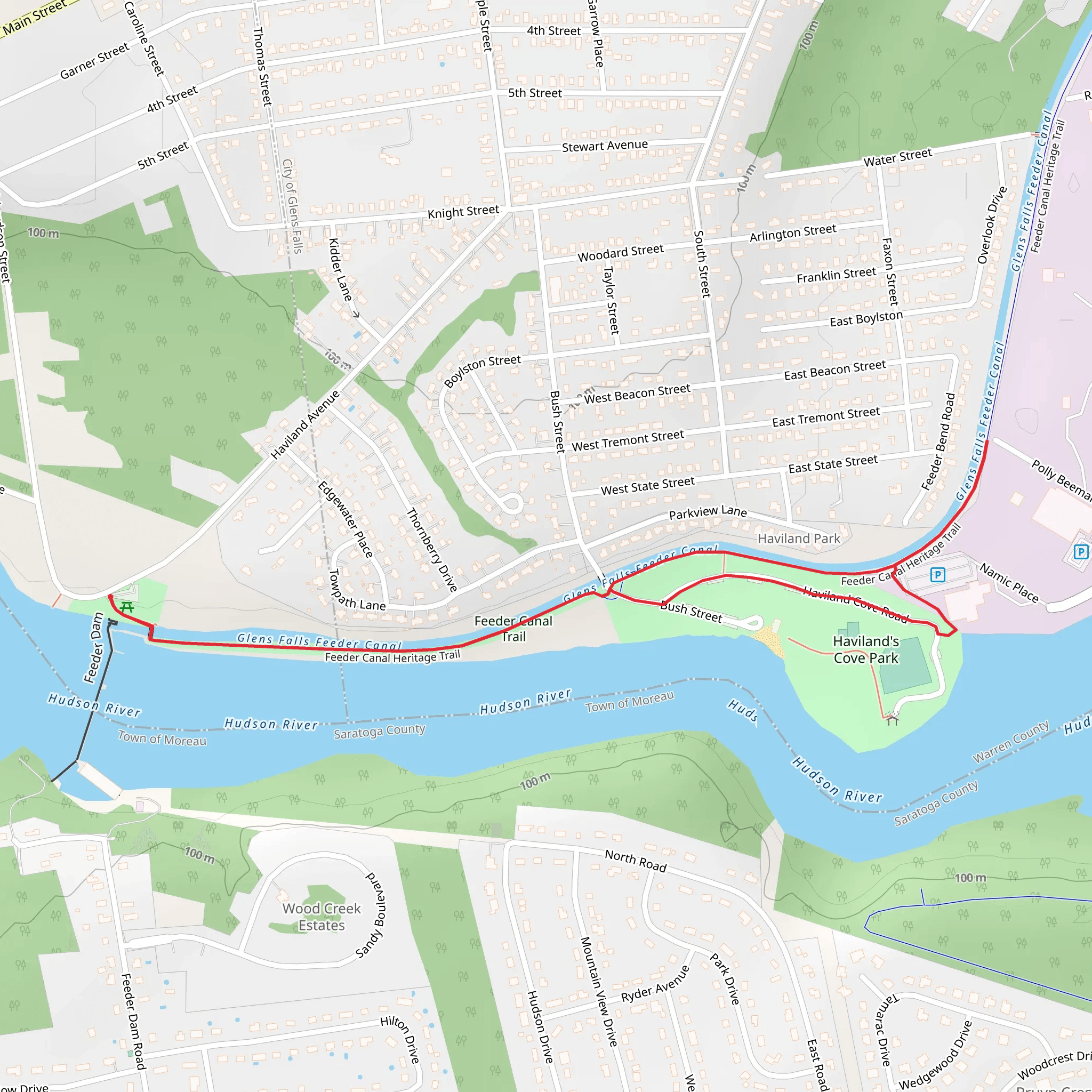 Feeder Canal Heritage Trail Loop mobile static map