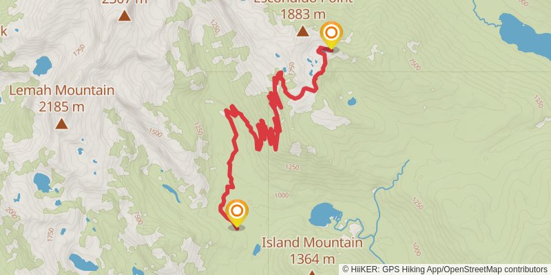 Ultra Pedestrian North Loop stage 184 Map