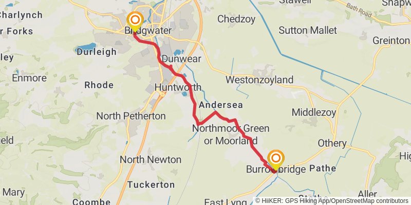 River Parrett Trail stage 3 Map