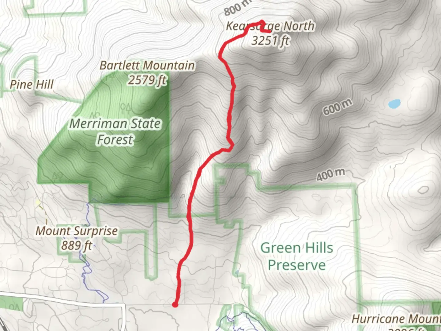An image depicting the trail Kearsarge North Trail and its surrounding area.