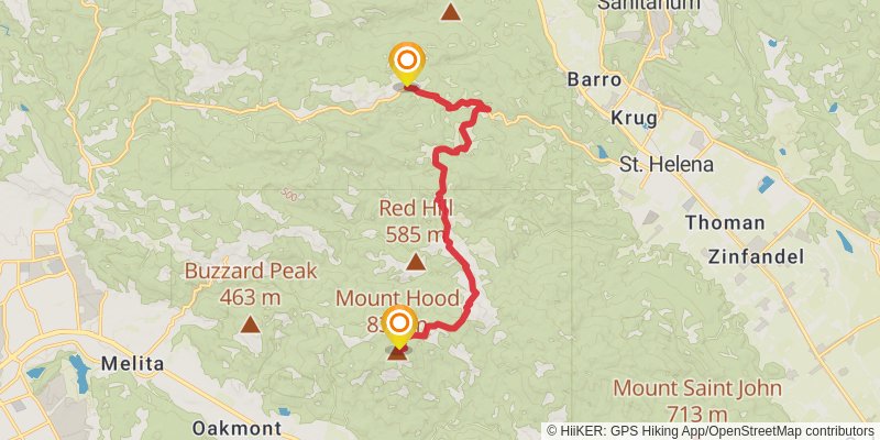 Bay Area Ridge Trail stage 15 Map