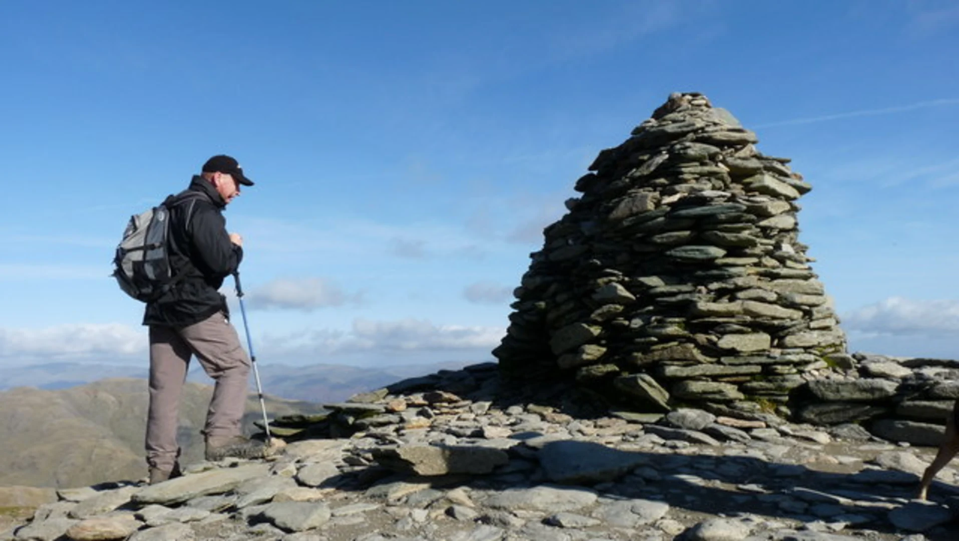 An image depicting the trail Brown Pike, Dow Crag, Old Man of Coniston and Low Water Loop and its surrounding area.