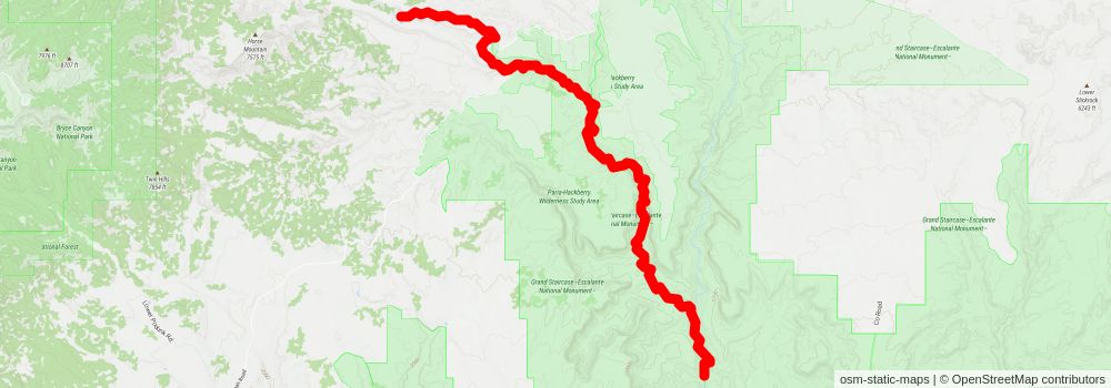 Southwestern Horseshoe Trail stage 39 Map