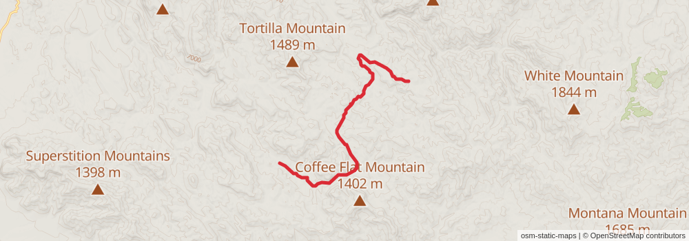 Grand Enchantment Trail stage 2 Map
