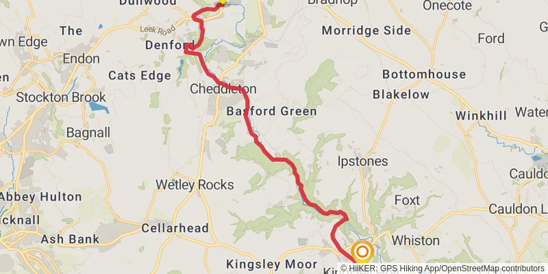 Middleton in Teesdale to Dover Walk stage 16 Map