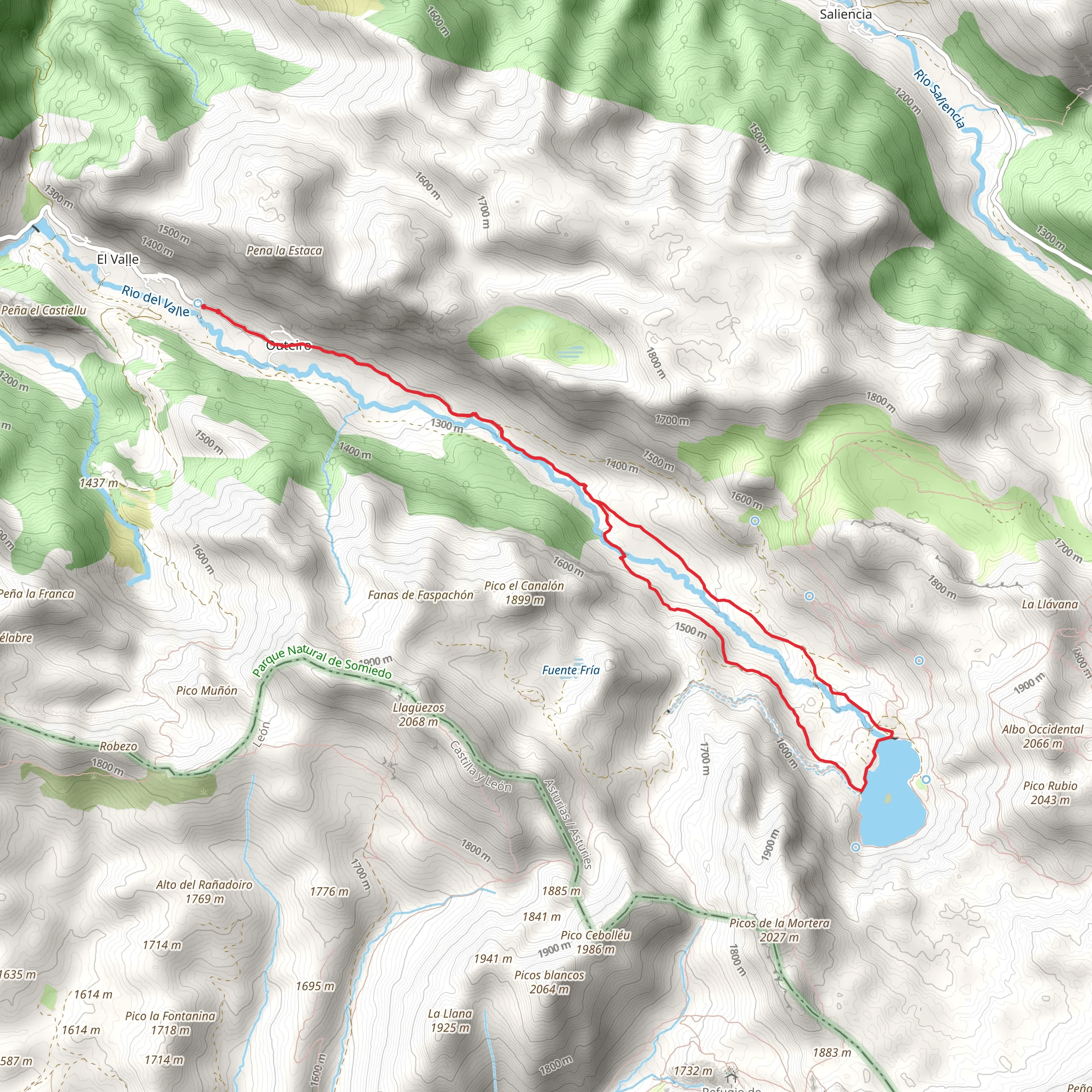 Lake Valley Route mobile static map