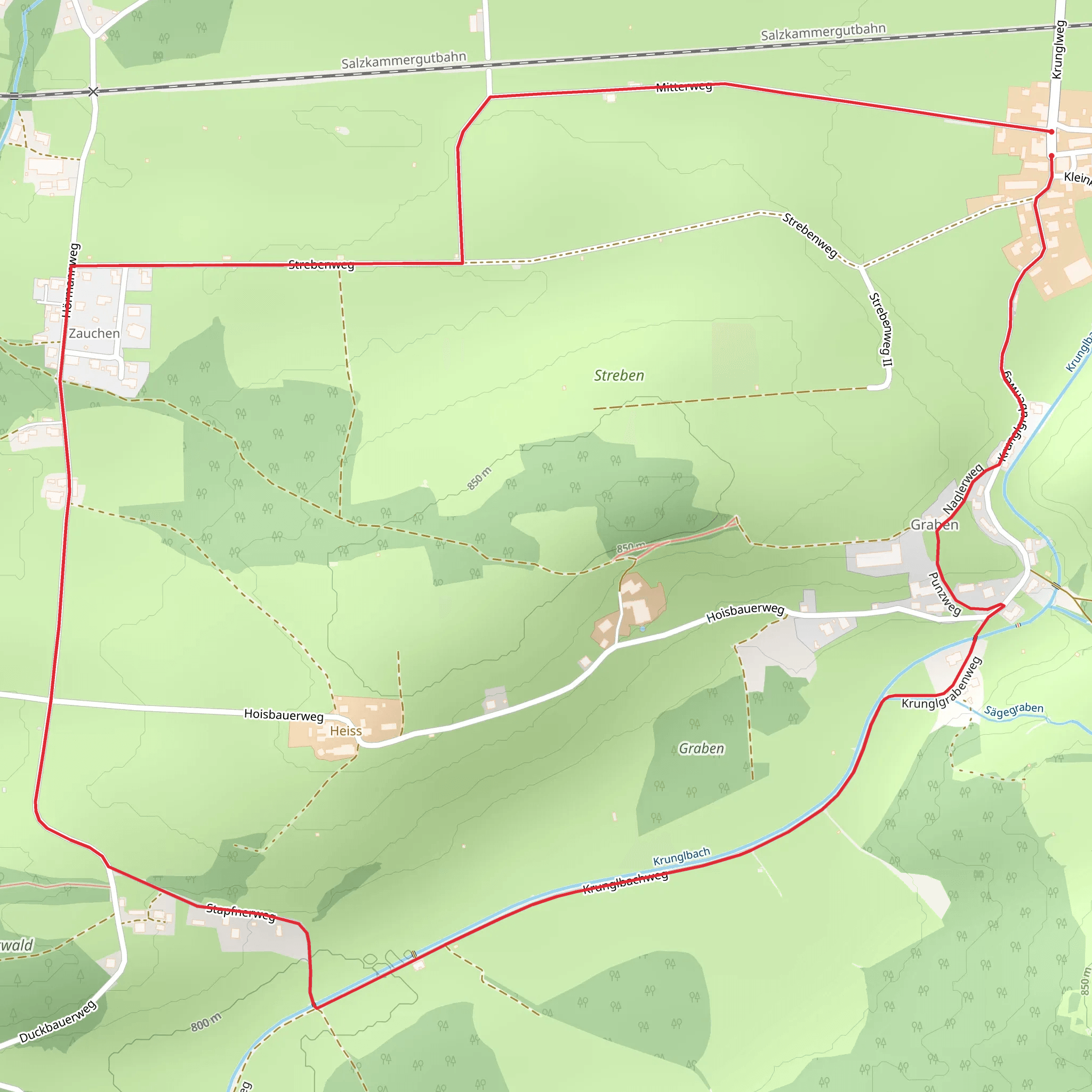 Stroll around Krungl mobile static map