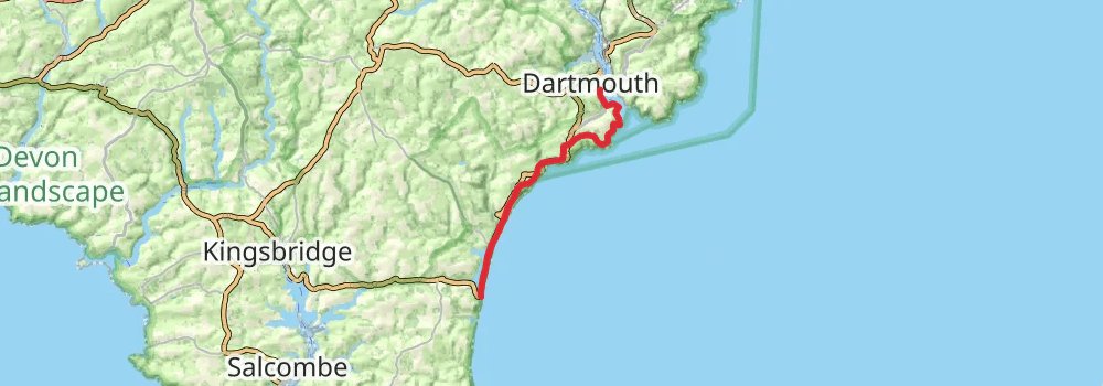 South West Coast Path stage 39 Map