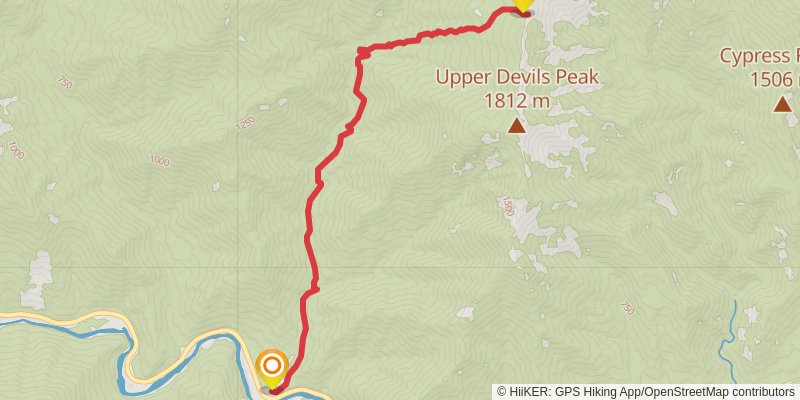 Portuguese Creek Trail stage 2 Map