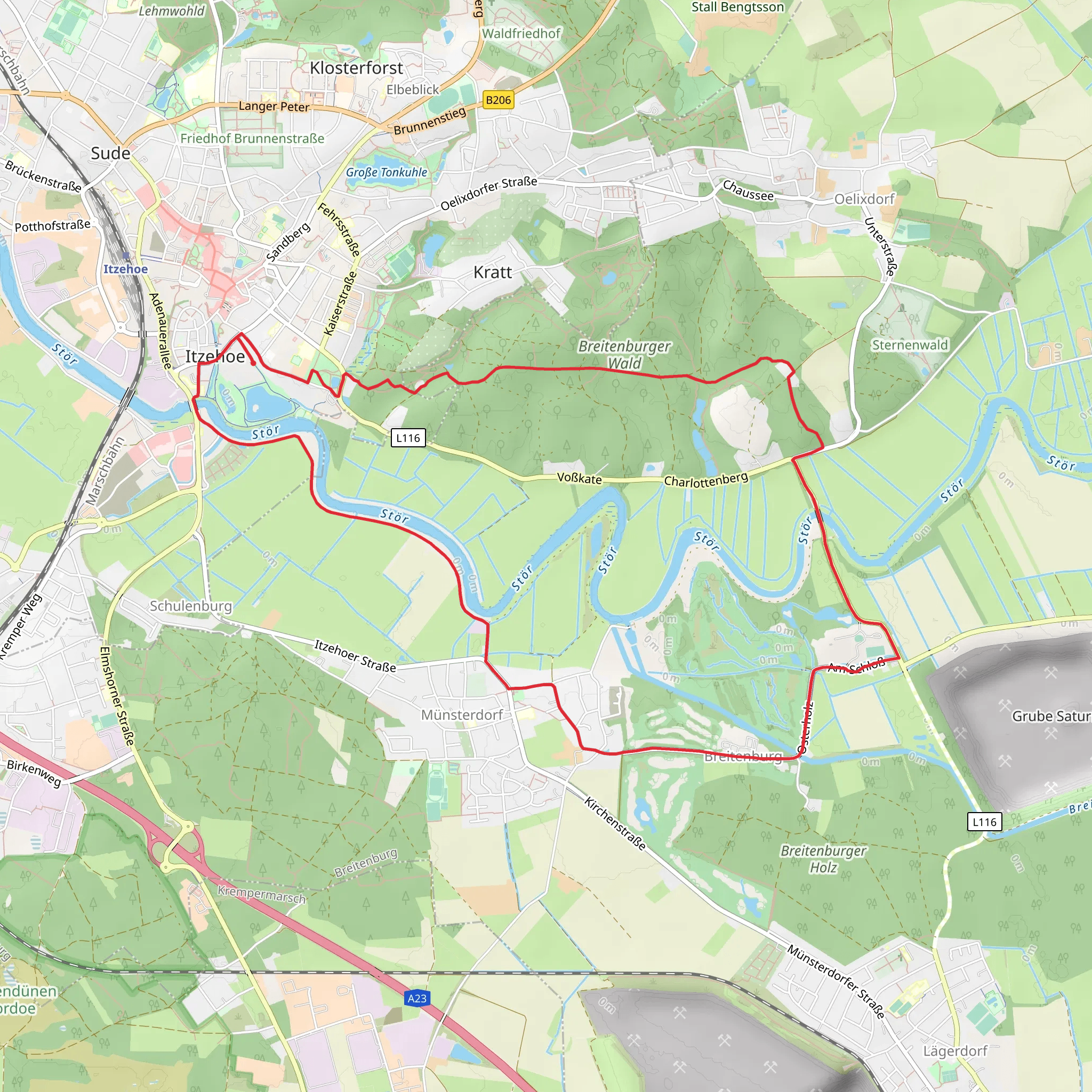 Stör and Eichtal Loop mobile static map