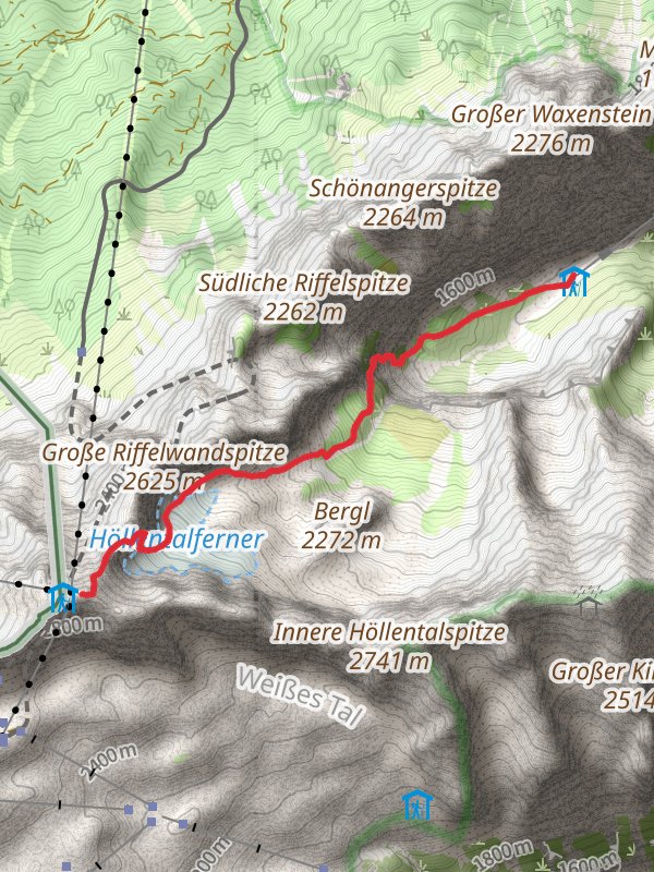 Zugspitze Hike from Höllentalangerhütte