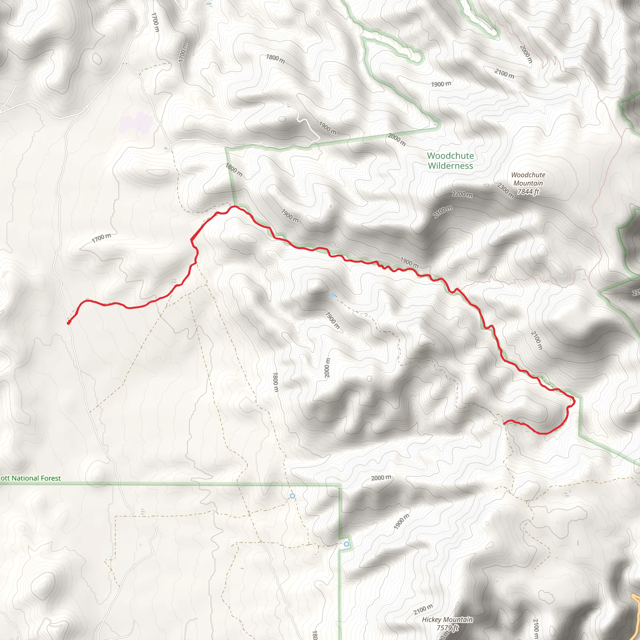 Martin Canyon Trail mobile static map