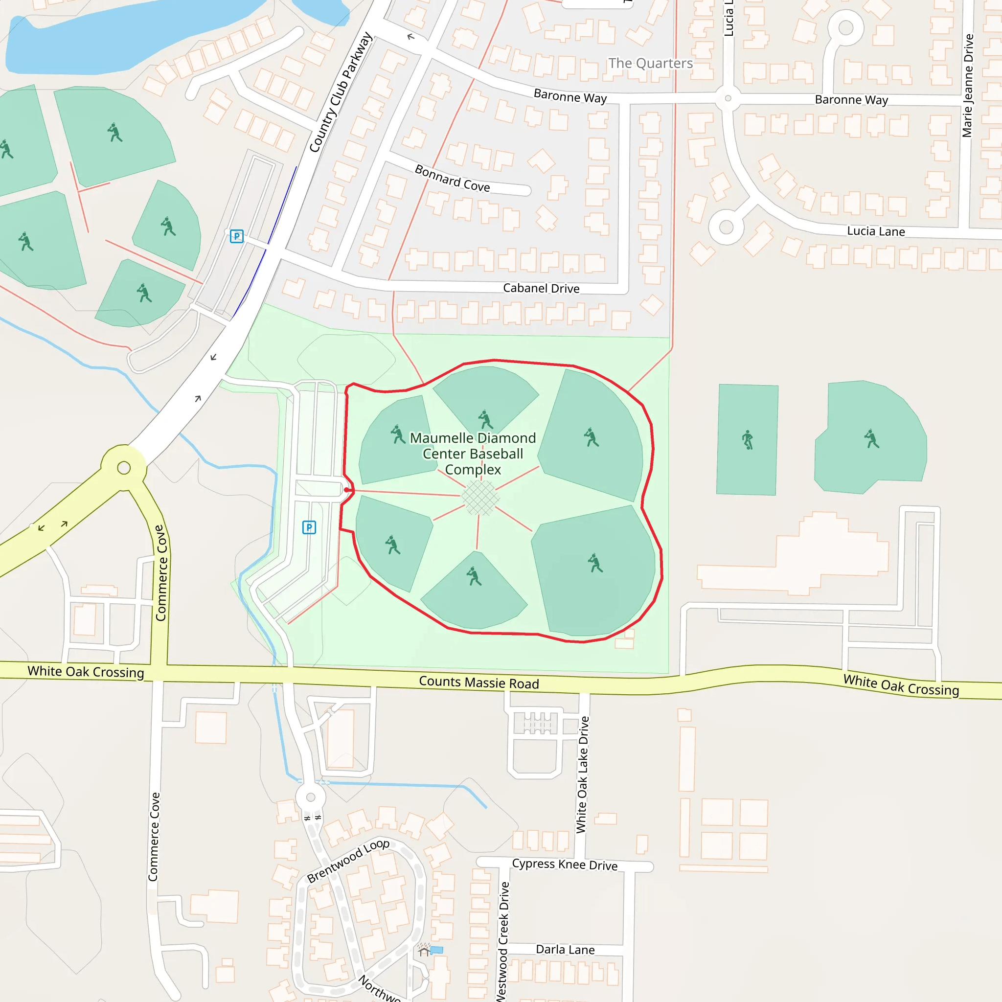 Counts Massie Road Loop - North mobile static map