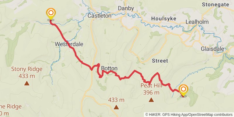 Rosedale Loop from Rosedale Abbey stage 3 Map