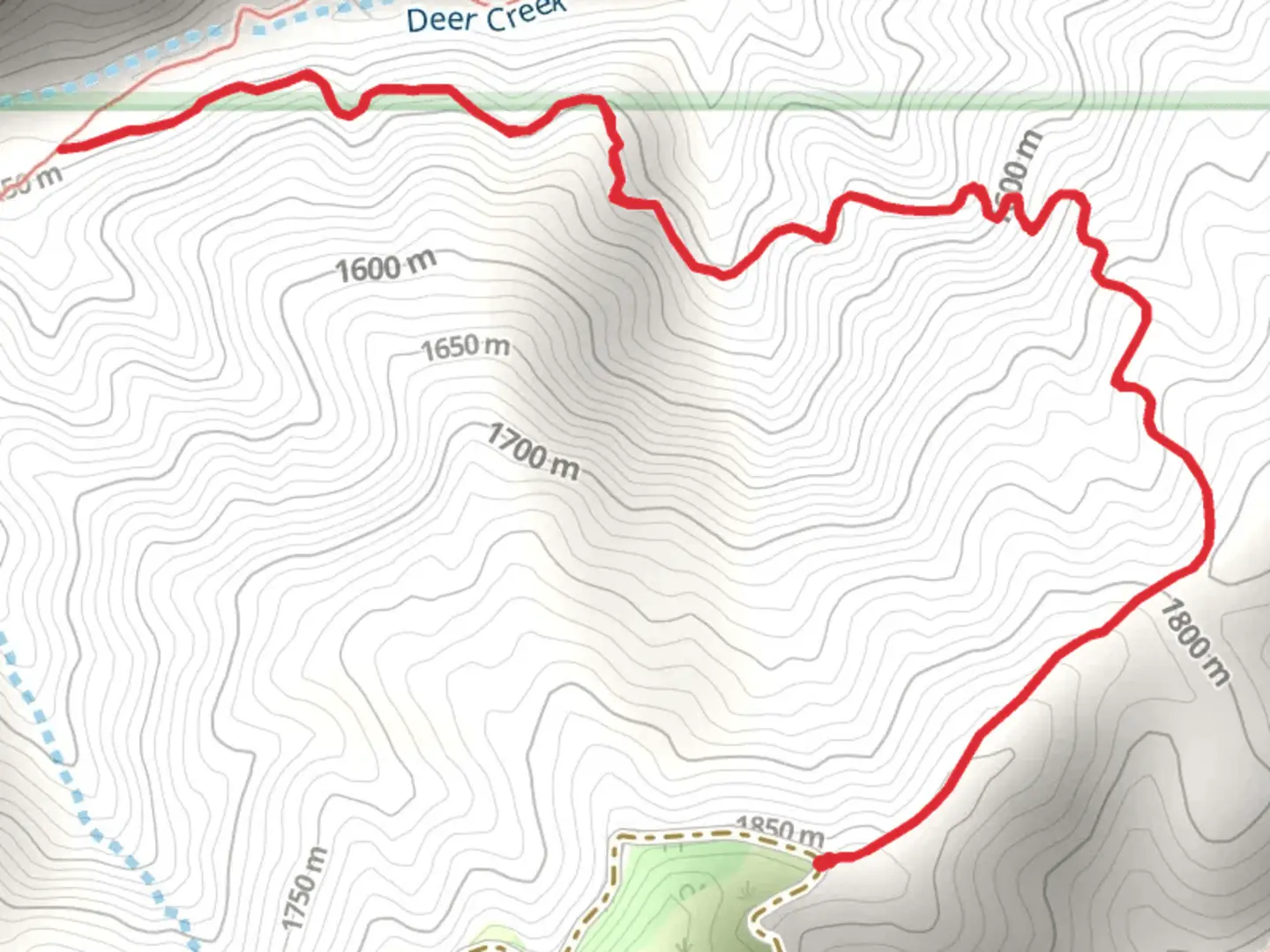An image depicting the trail Davey Gowan Trail and its surrounding area.