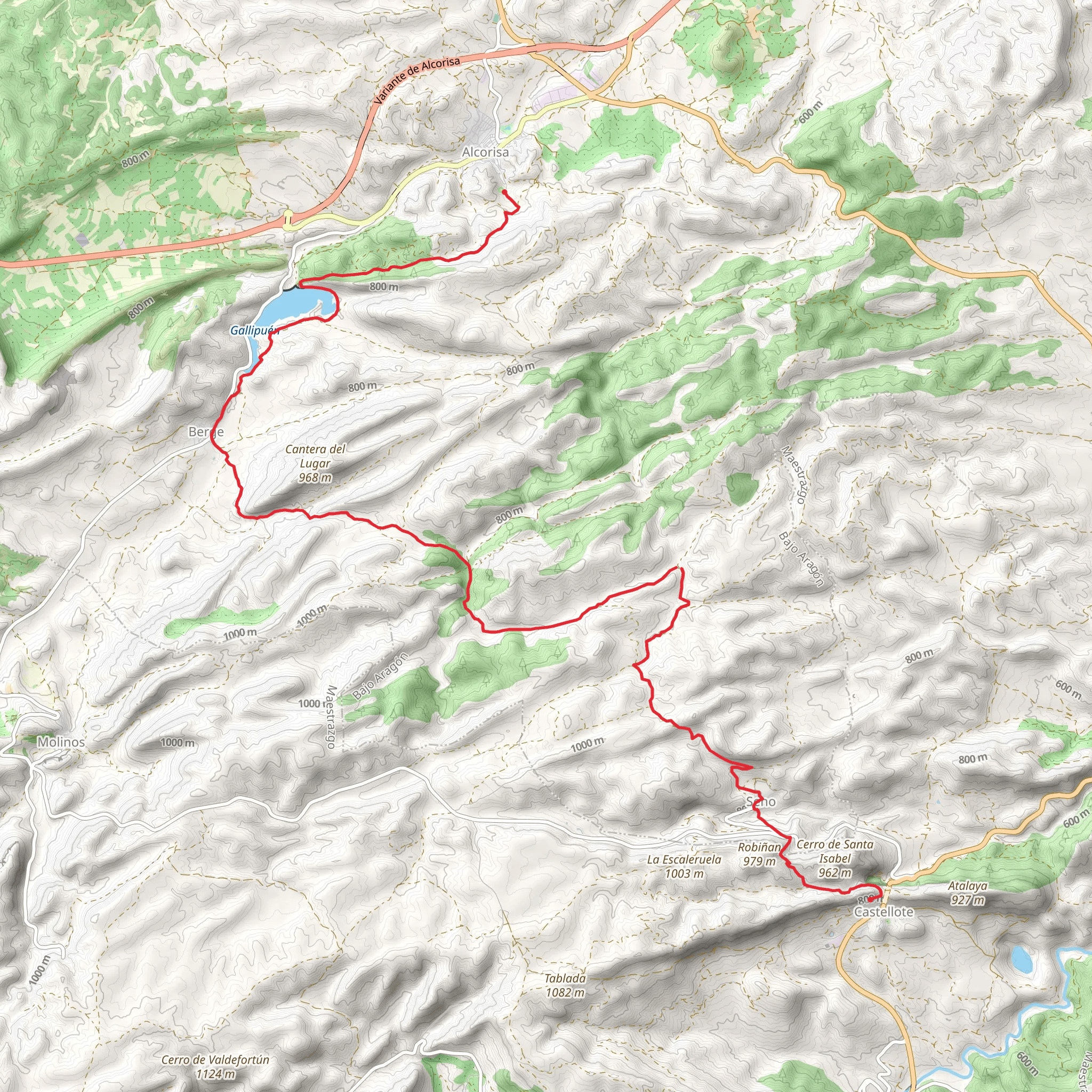 Alcorisa - Castellote PR TE 053a mobile static map