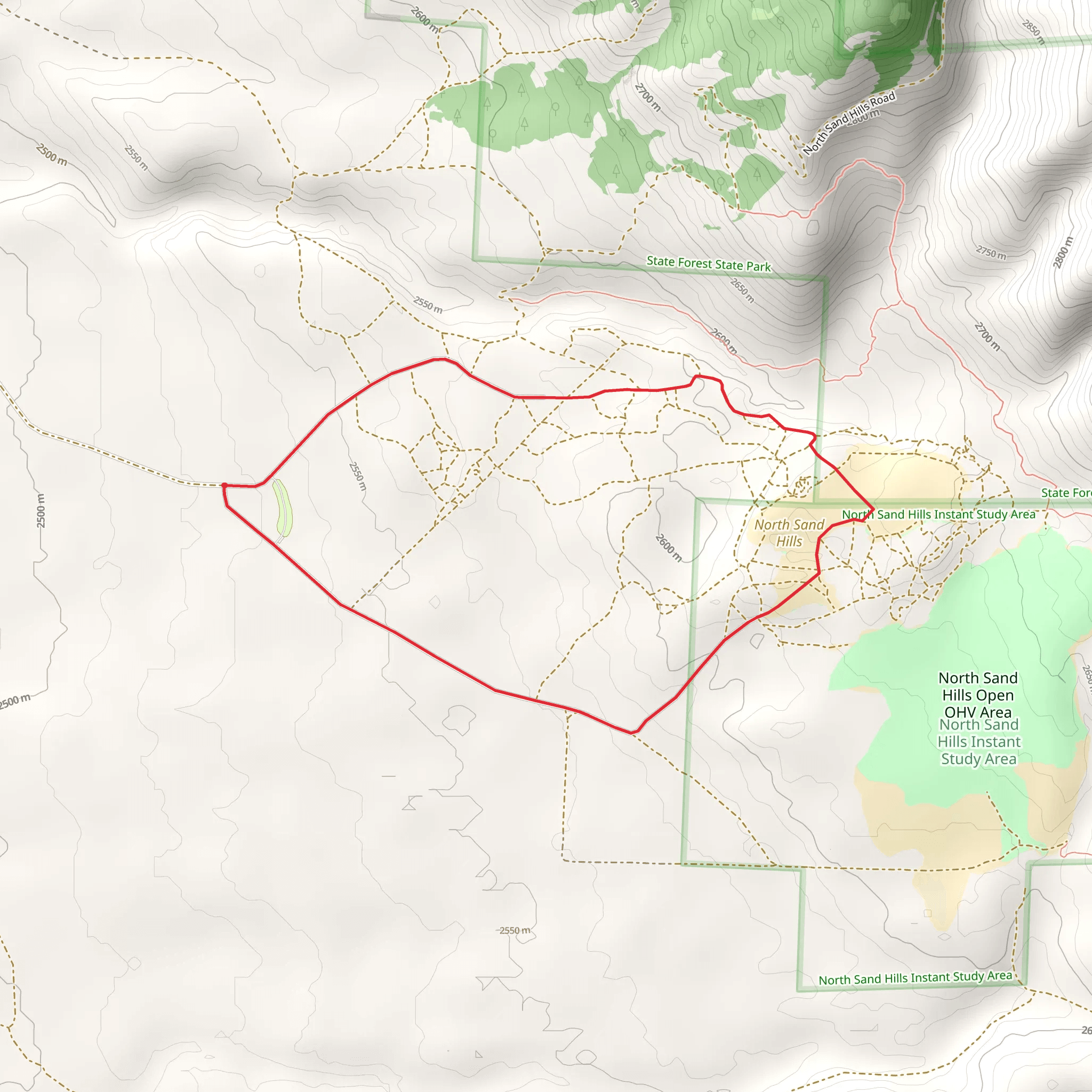 Sage Campground Loop mobile static map