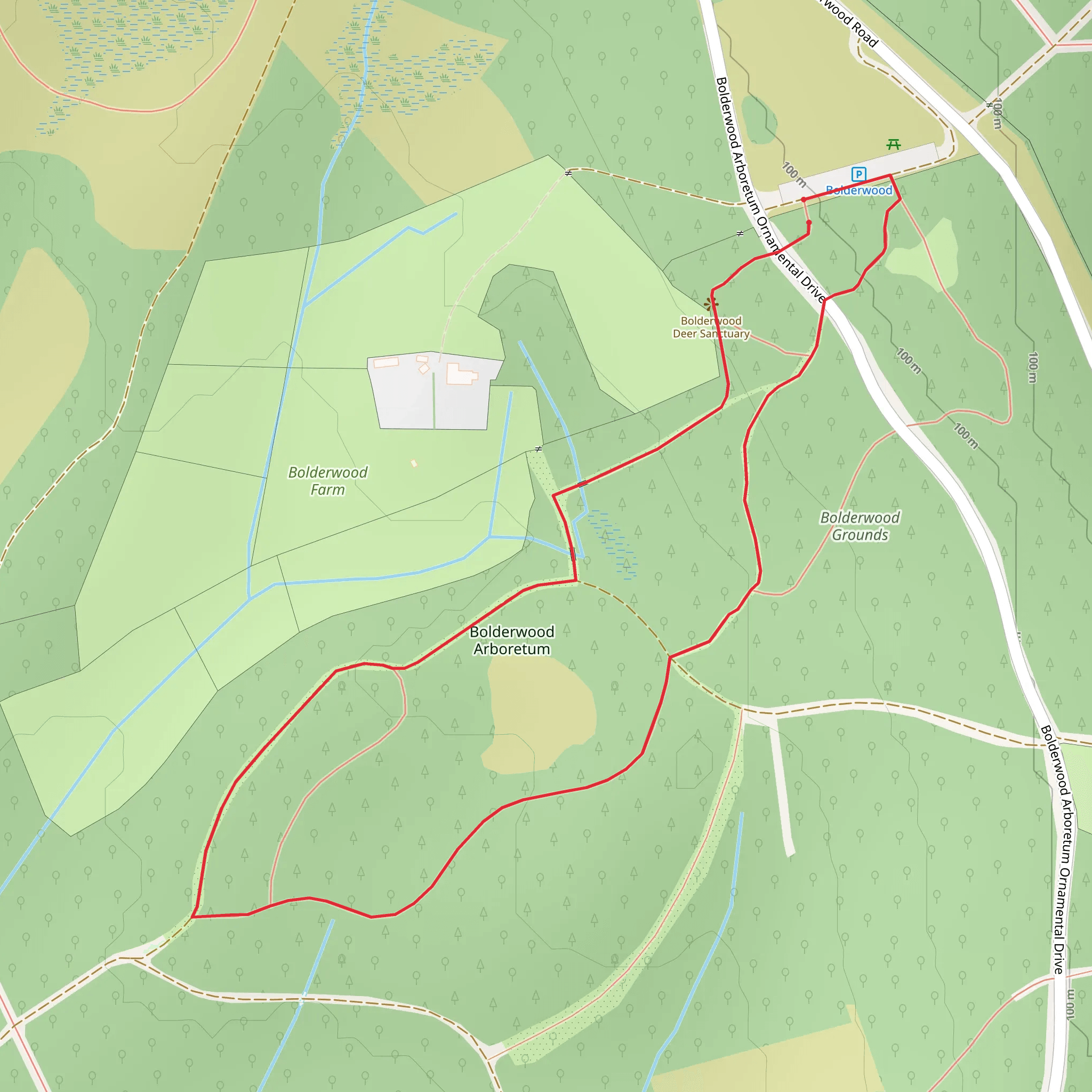 Bolderwood Grounds and Bolderwood Deer Sanctuary mobile static map