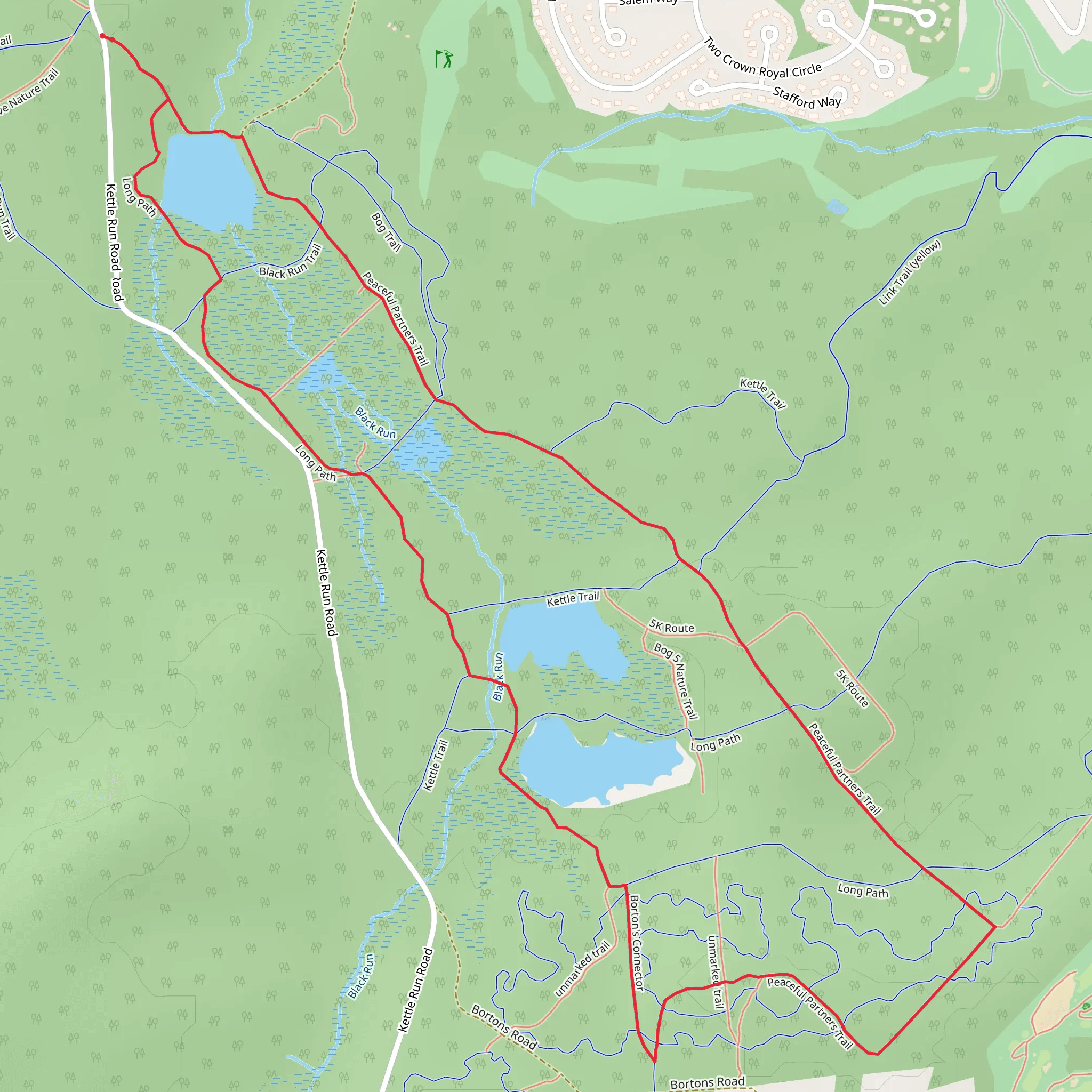 Long Path - Peaceful Partners Loop Trail mobile static map