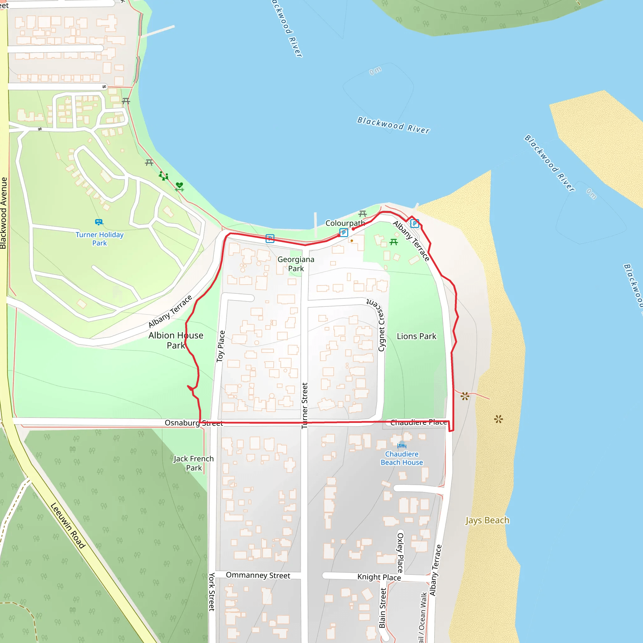 Augusta Heritage Trail mobile static map
