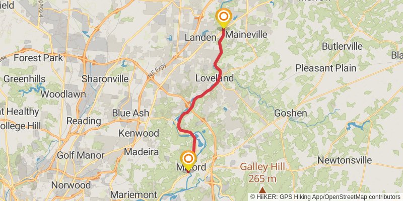 North Country Trail - Ohio stage 23 Map