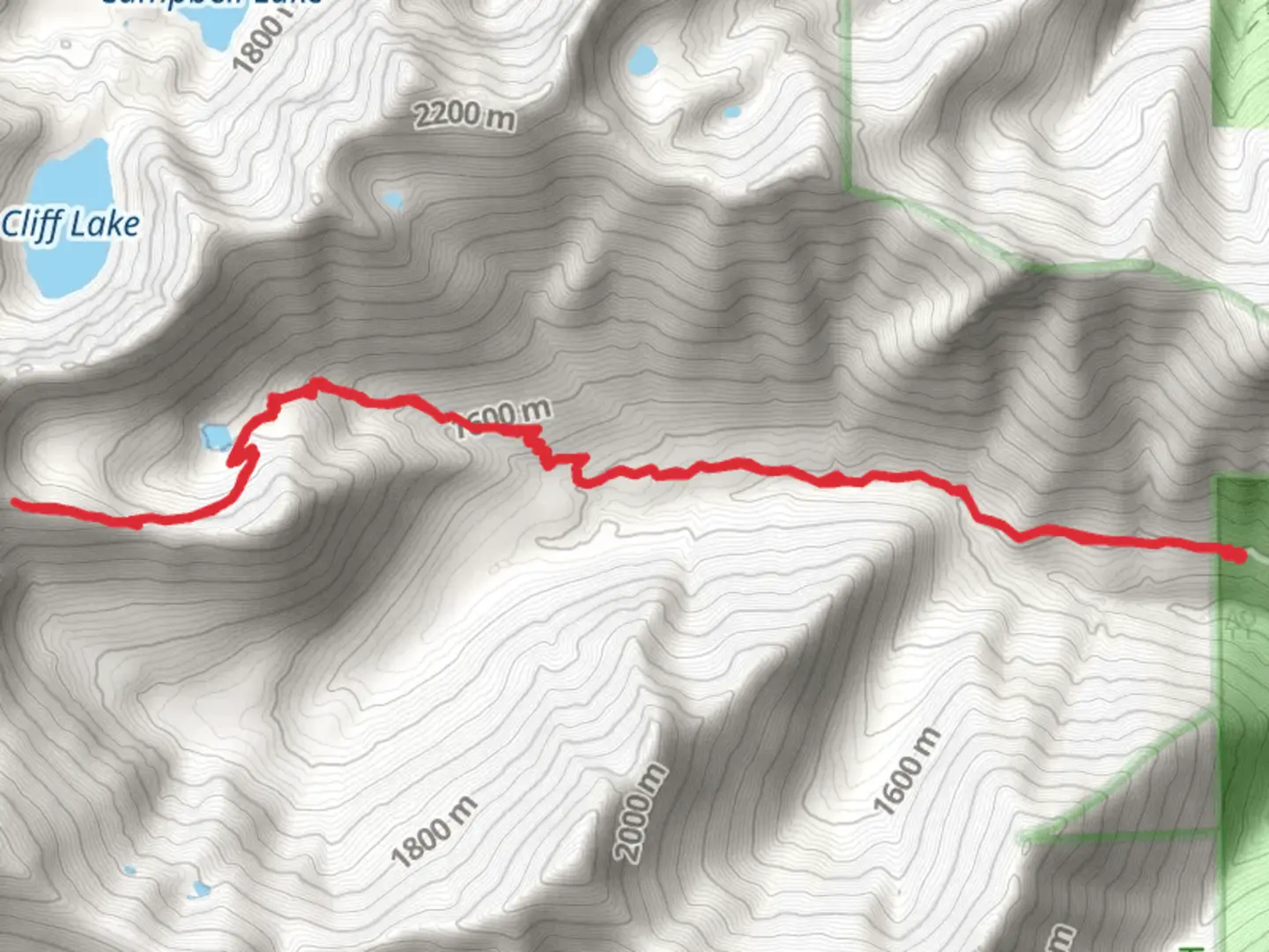 An image depicting the trail Kidder Lake Trail and its surrounding area.