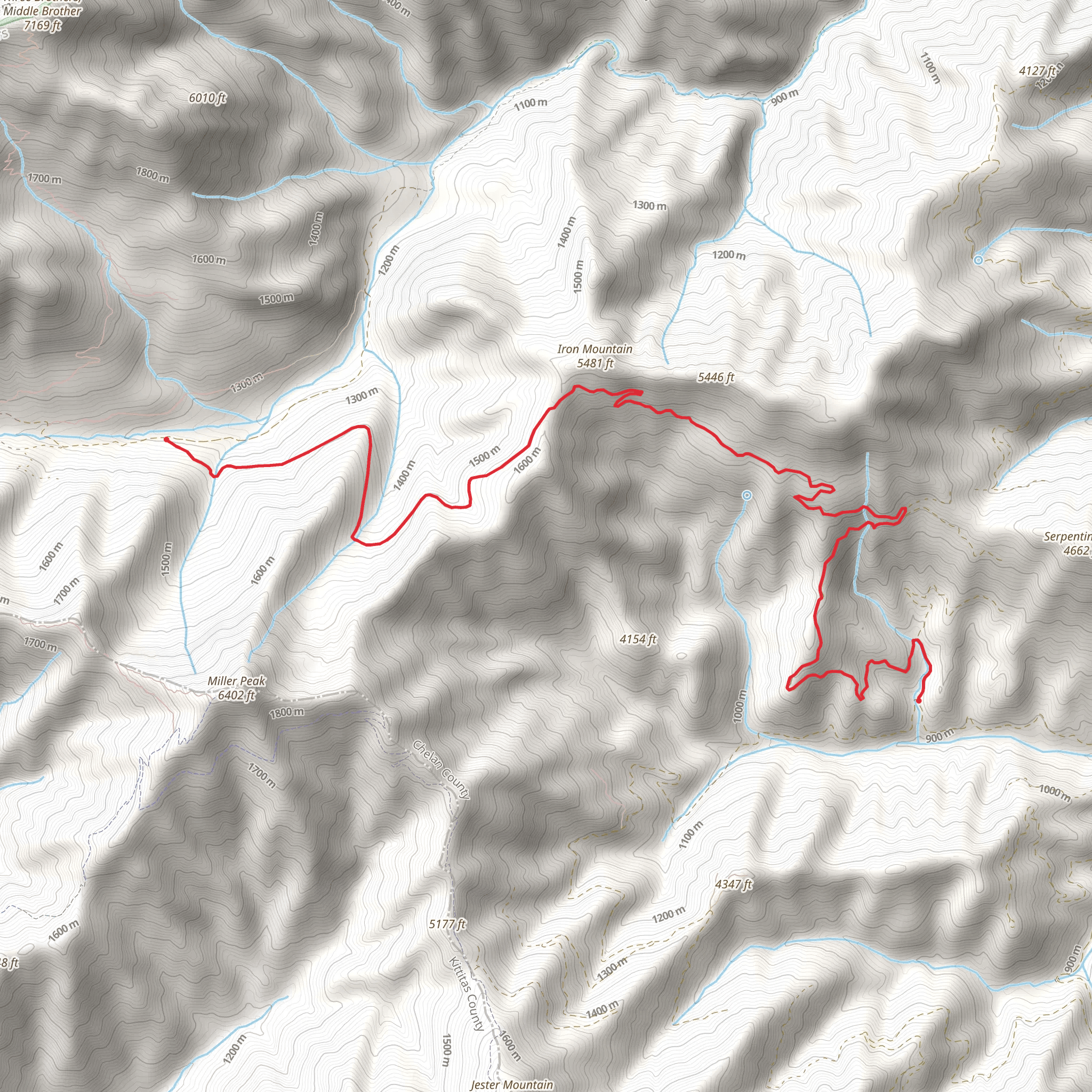 Shaser Creek Road System Trail mobile static map