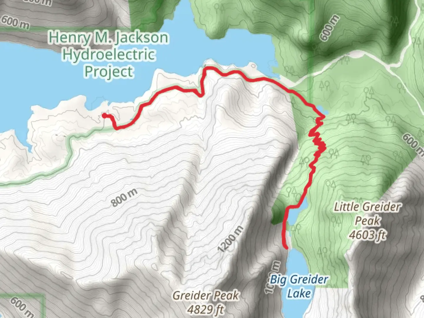 An image depicting the trail Big Greider Lake via Boulder Lake Trail and its surrounding area.