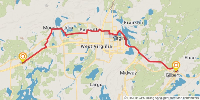 North Country Trail - Minnesota stage 29 Map