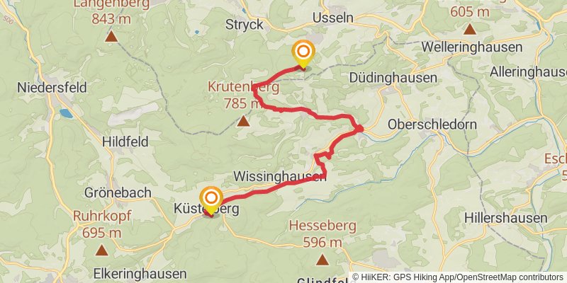 Medebacher Bergweg stage 3 Map