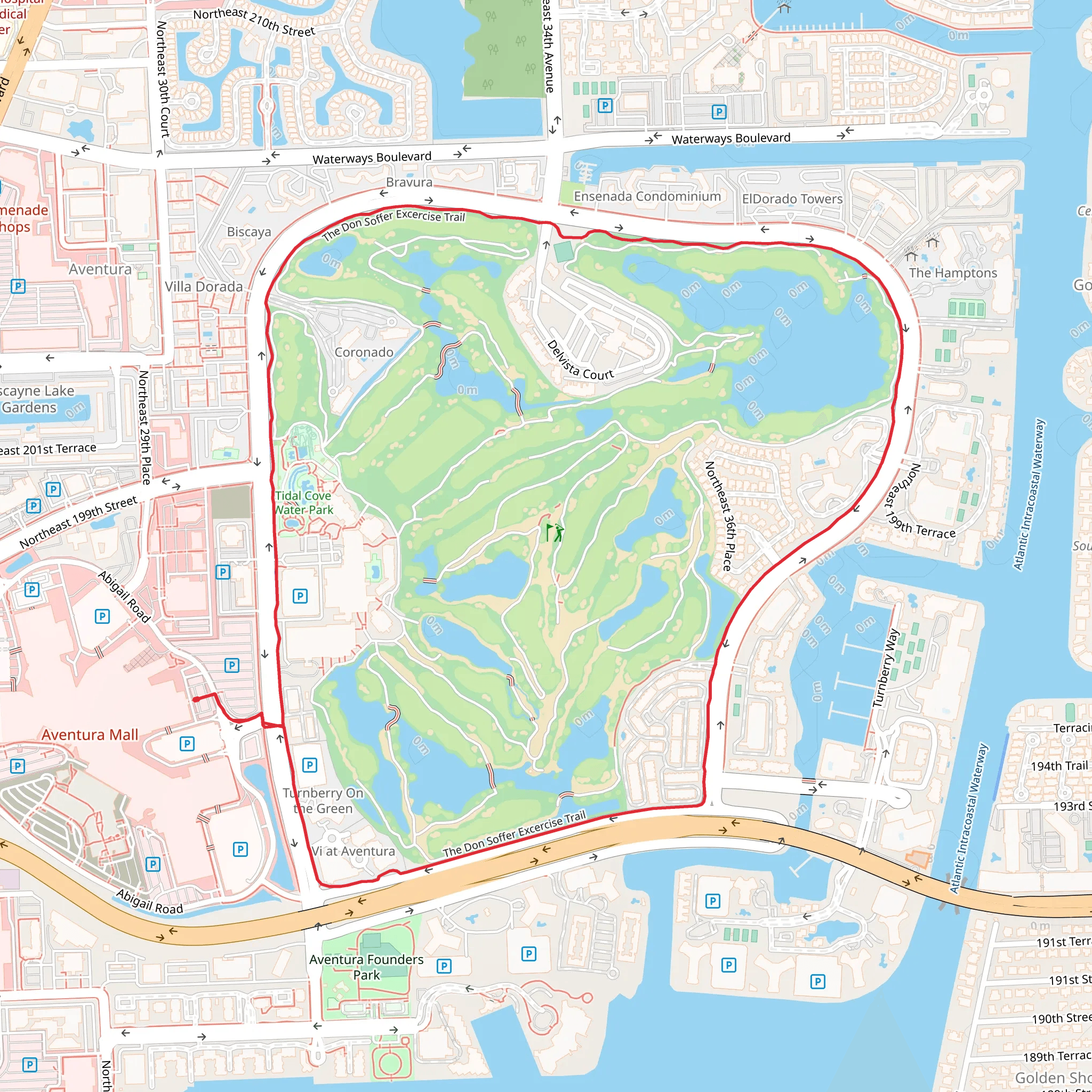 The Don Soffer Exercise Trail mobile static map