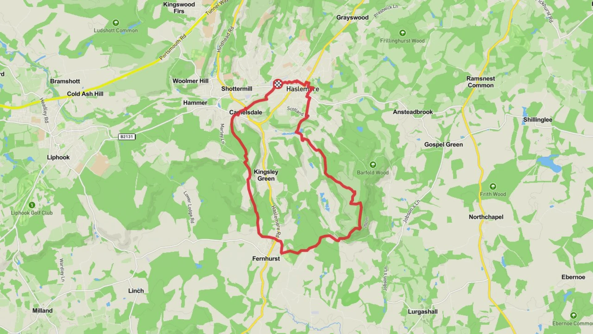 An image depicting the trail Marley Heights via The Serpent Trail and its surrounding area.