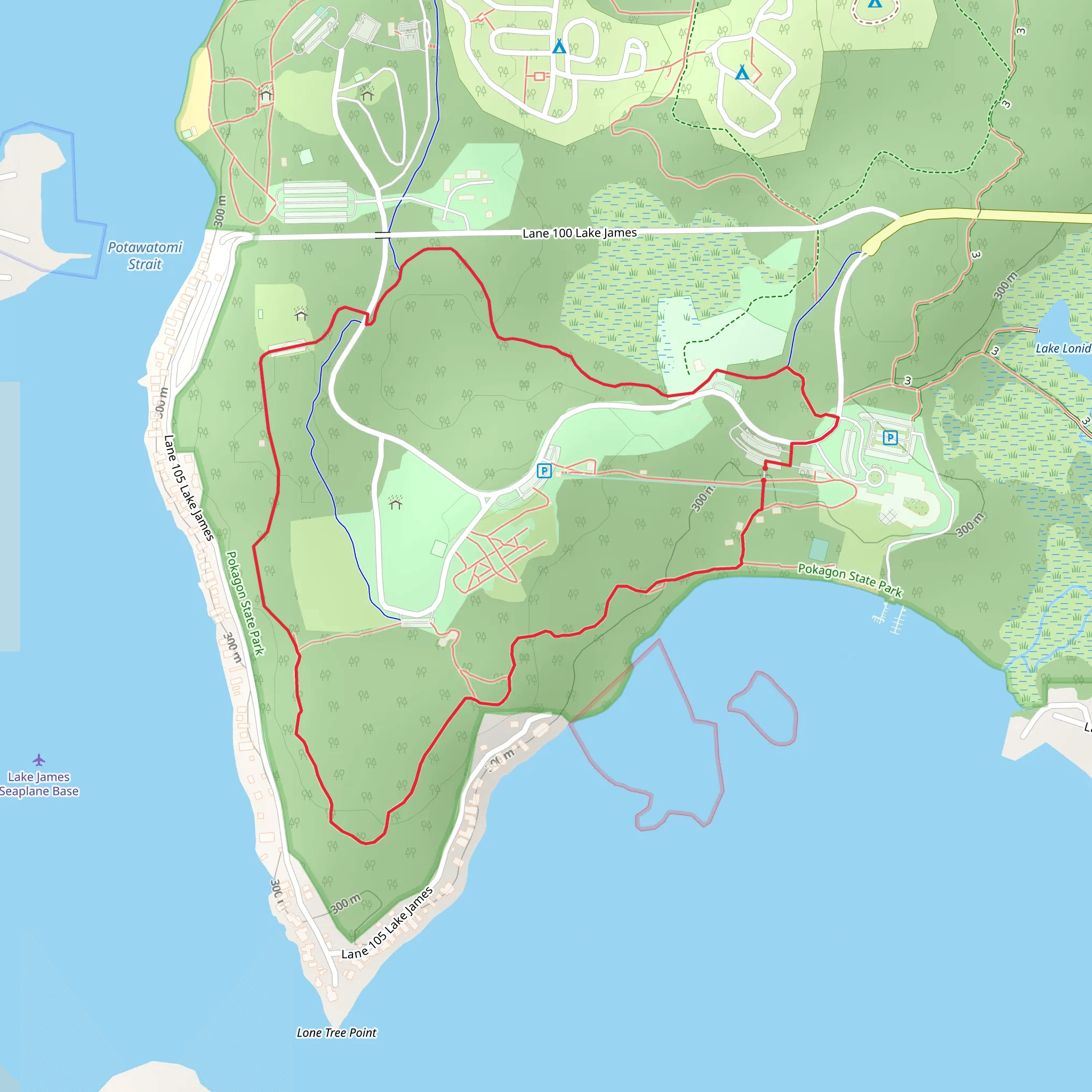 Hell's Point Challenge and Trail 1 Loop mobile static map