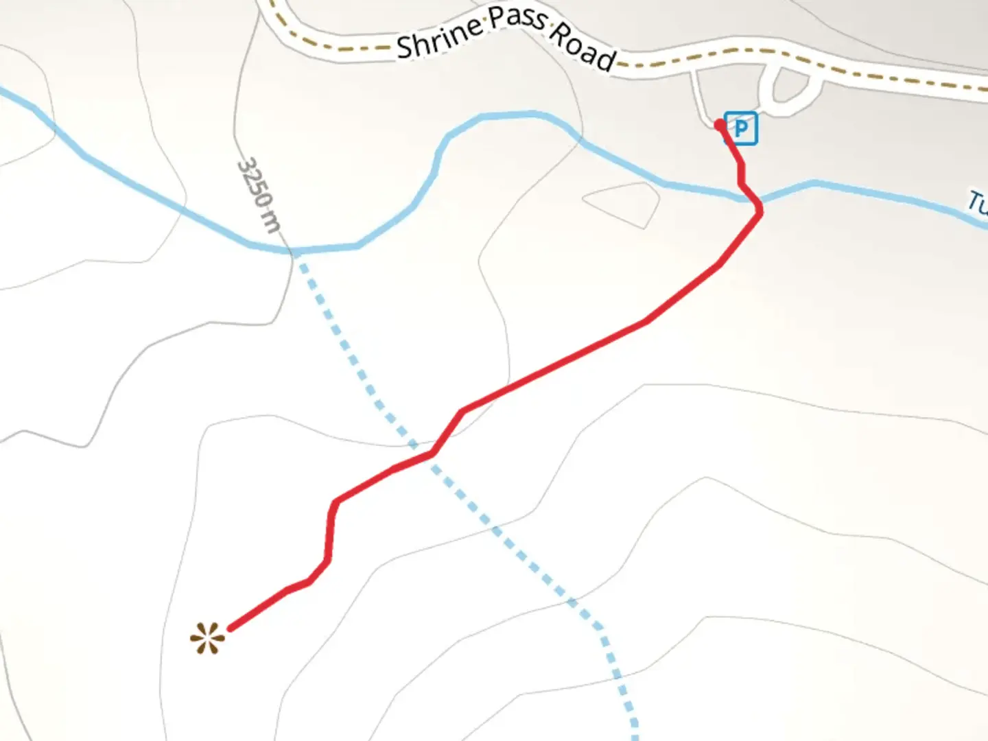 An image depicting the trail Mount Holy Cross Overlook and its surrounding area.