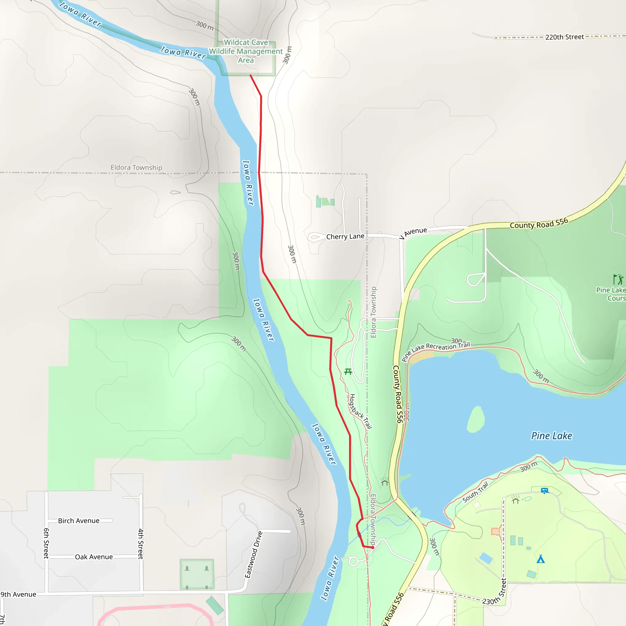 Wilcat Walk mobile static map