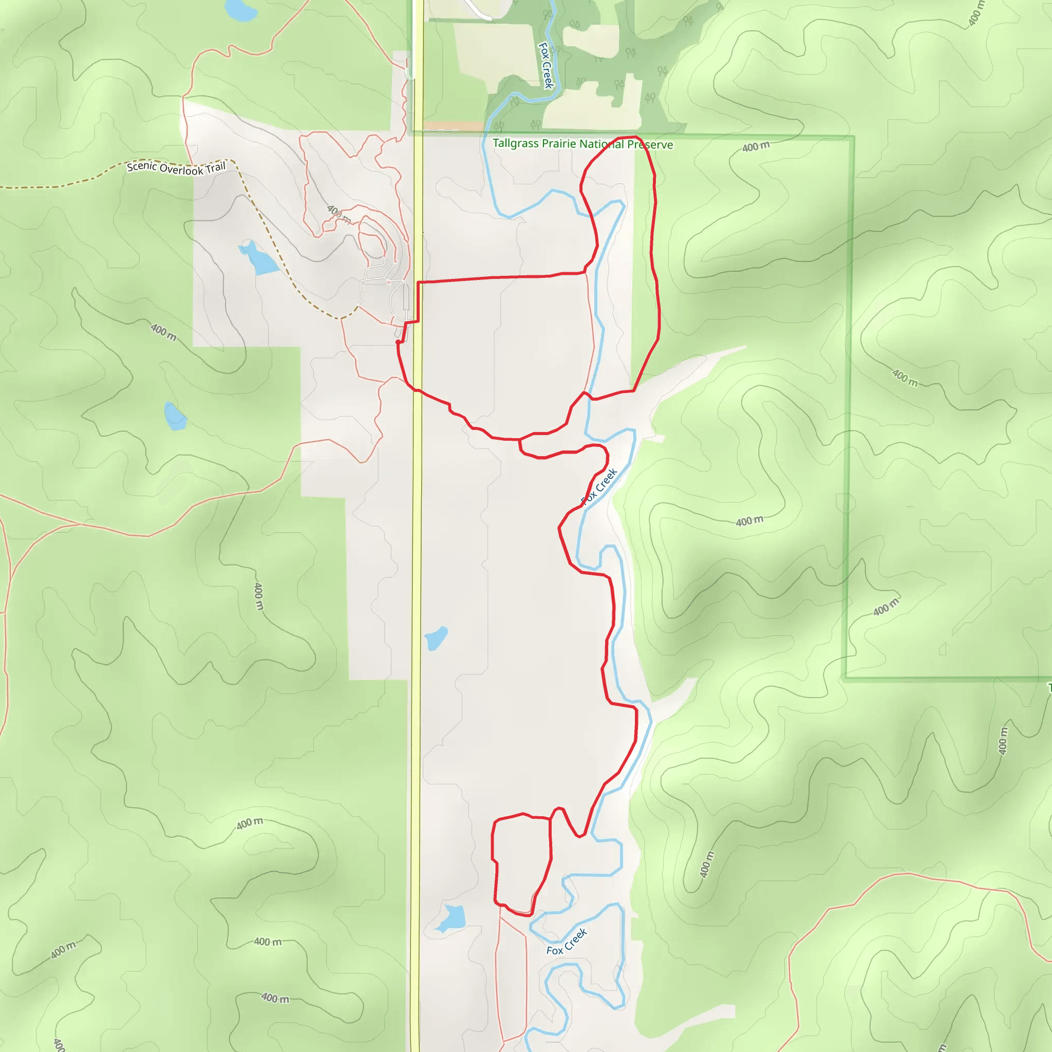 Fox Creek Loop Trail - Long mobile static map