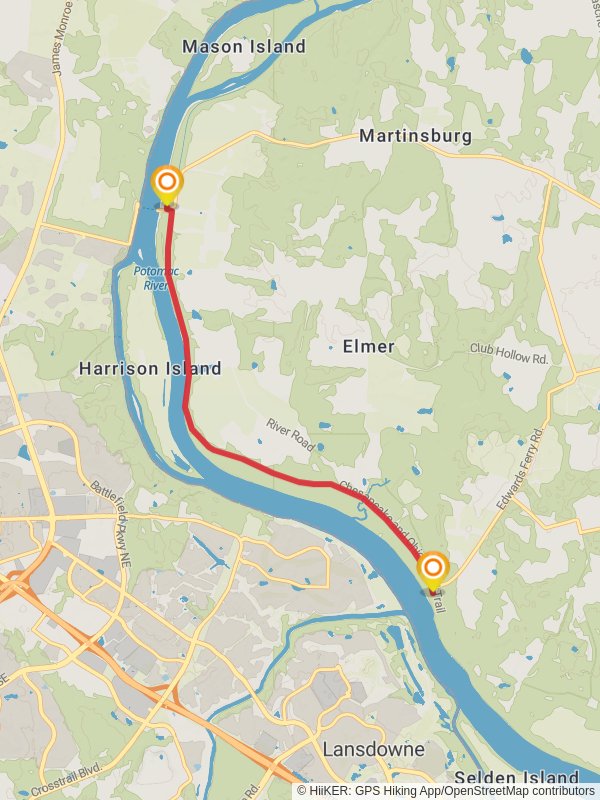 Chesapeake and Ohio Canal Trail - Whites Ferry Road