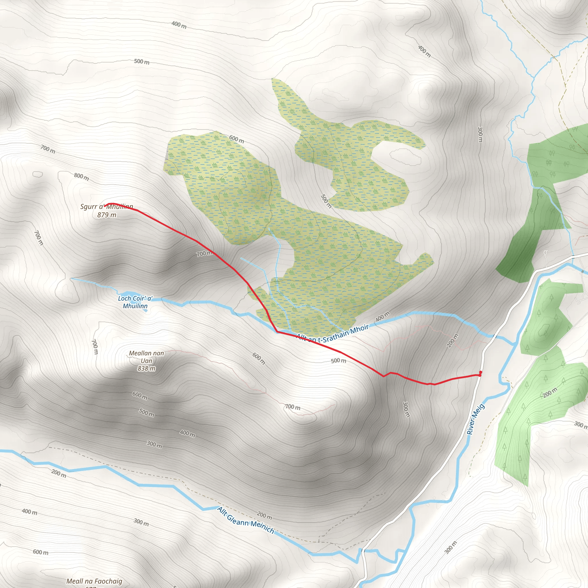 Sgùrr a' Mhuilinn mobile static map
